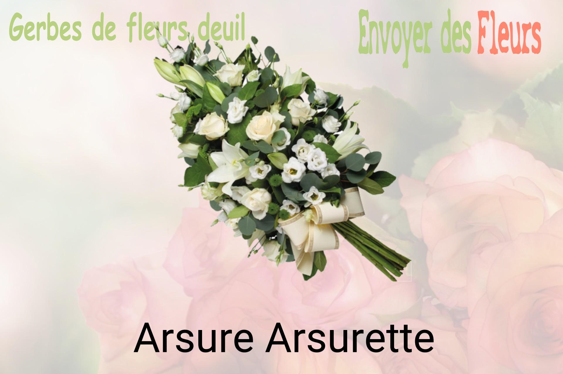 Gerbe de fleurs de deuil livrée à Arsure-Arsurette
